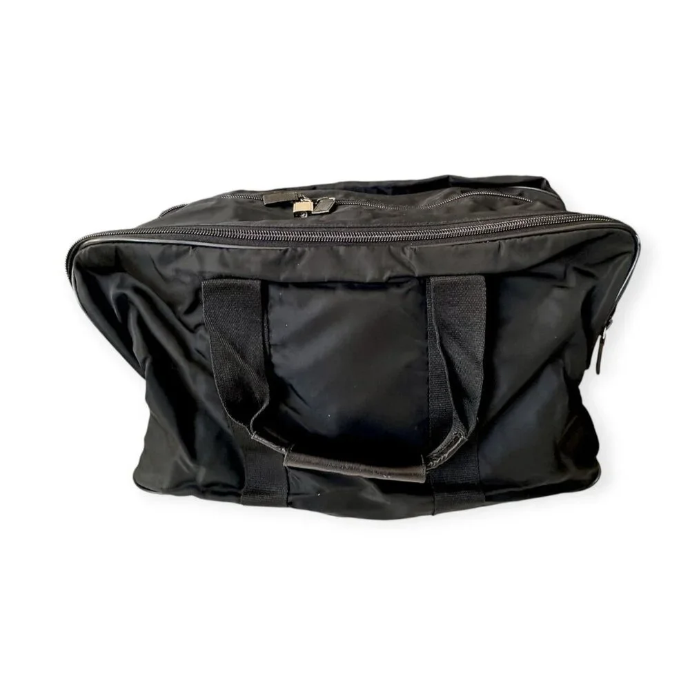 Prada Viaggio V58 2-Way Nylon Travel Carry-On Bag Nero with Padlock & Keys